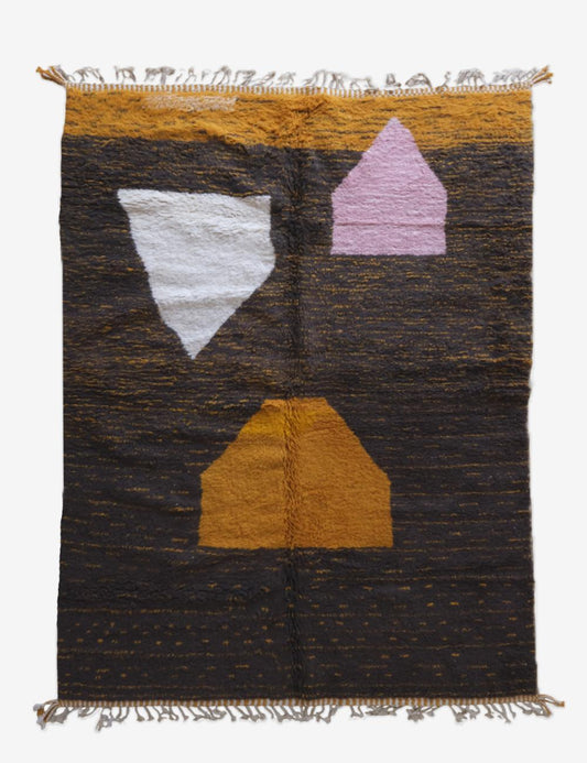 Moroccan Boujad Wool Rug 9.5 x 6.9 ft / 290 x 213 cm - Surcoma