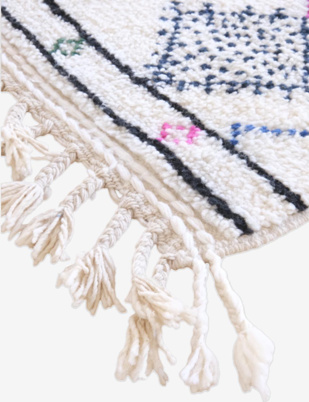 Moroccan Boujad Wool Rug 8.1 x 5.1 ft / 248 x 158 cm - Surcoma