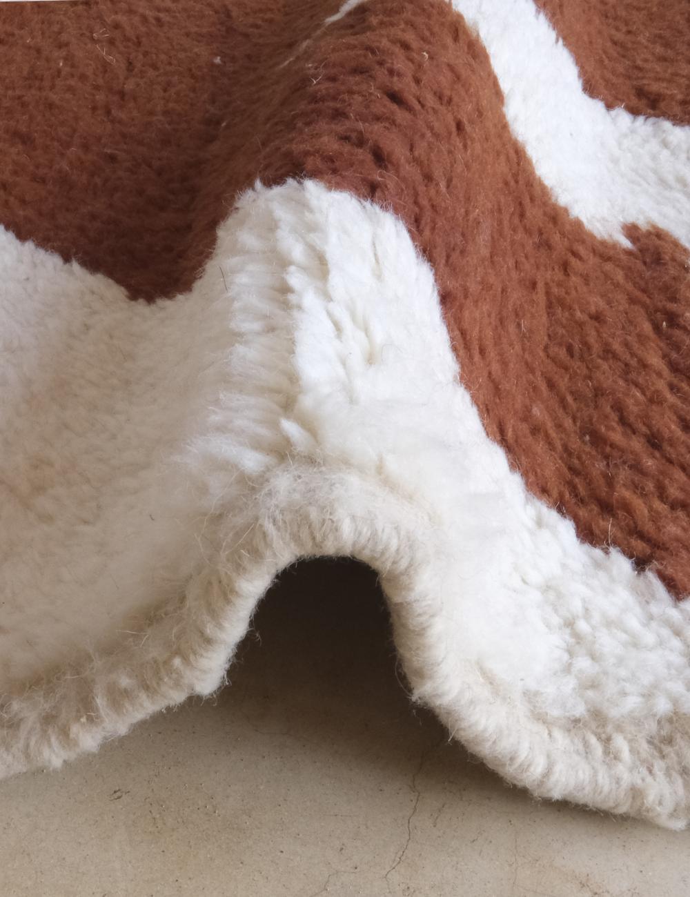 Moroccan Brown Boujad Wool Rug 10.1 x 7.3 ft / 308 x 223 cm - Surcoma