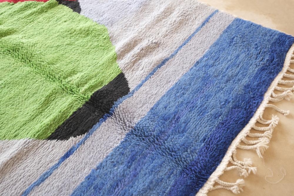 Moroccan Boujad Wool Rug 9.9 x 7 ft / 302 x 214 cm - Surcoma