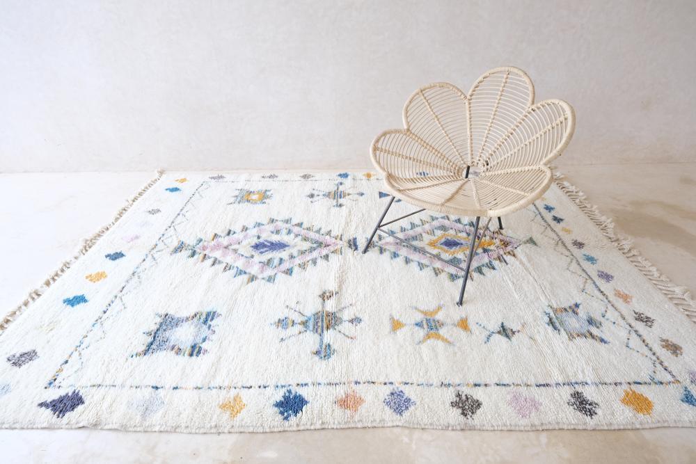 Moroccan Boujad Wool Rug 9.6 x 6.7 ft / 292 x 206 cm - Surcoma