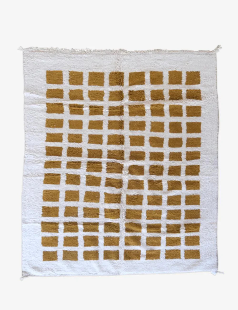 Moroccan Checker Wool Rug 9.5 x 7.7 ft / 290 x 236 cm - Surcoma