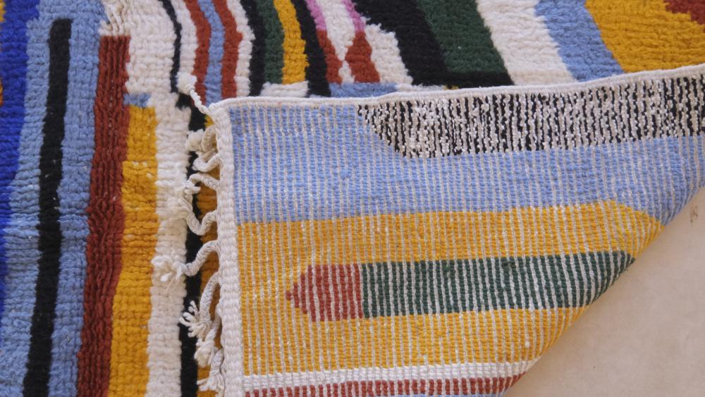 Moroccan Colorful Abstract Rug 9.3 x 7.1 ft / 282 x 219 cm - Surcoma
