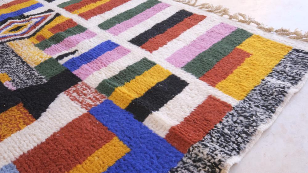 Moroccan Colorful Abstract Rug 9.3 x 7.1 ft / 282 x 219 cm - Surcoma