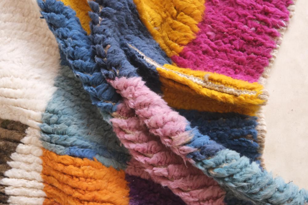 Colorful Boujad Wool Rug 9.8 x 6.7 ft / 300 x 207 cm - Surcoma