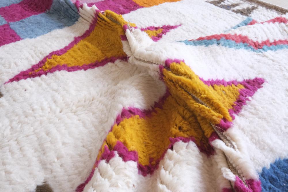Colorful Boujad Wool Rug 9.8 x 6.7 ft / 300 x 207 cm - Surcoma
