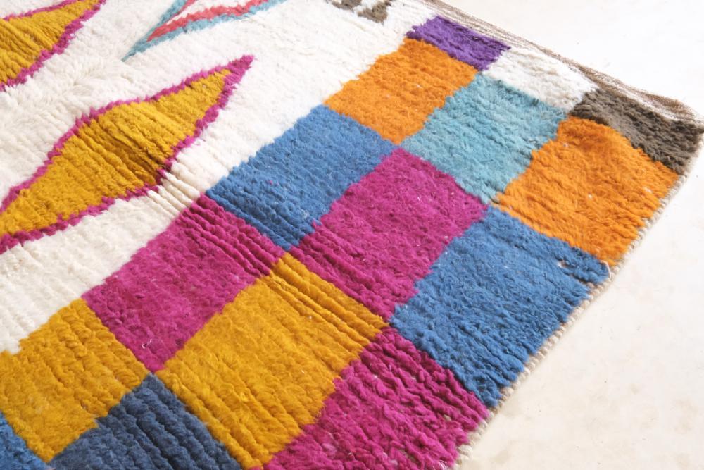 Colorful Boujad Wool Rug 9.8 x 6.7 ft / 300 x 207 cm - Surcoma