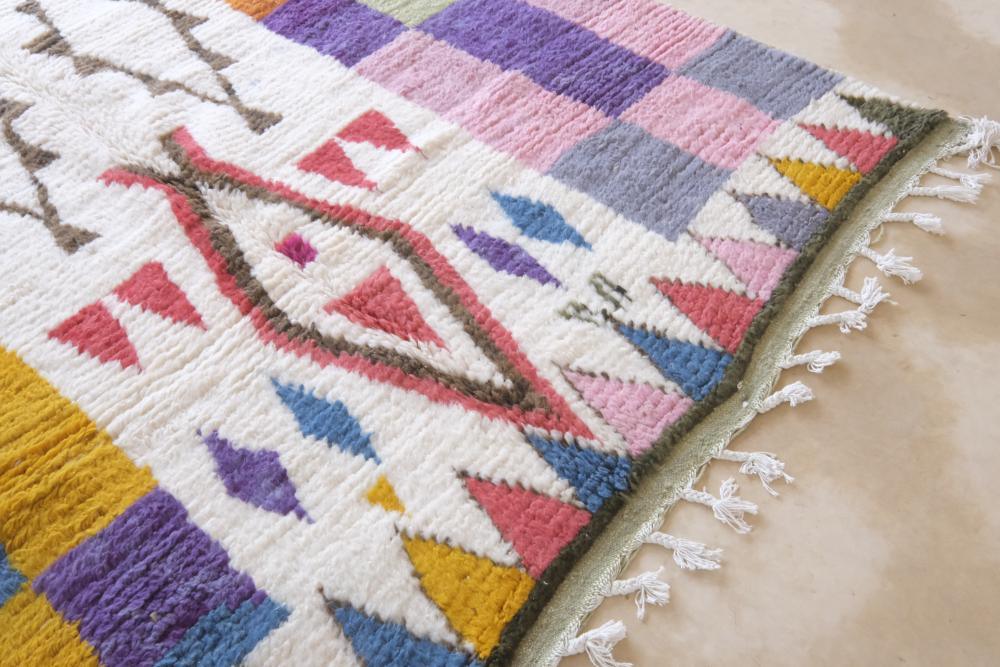 Colorful Boujad Wool Rug 9.8 x 6.7 ft / 300 x 207 cm - Surcoma