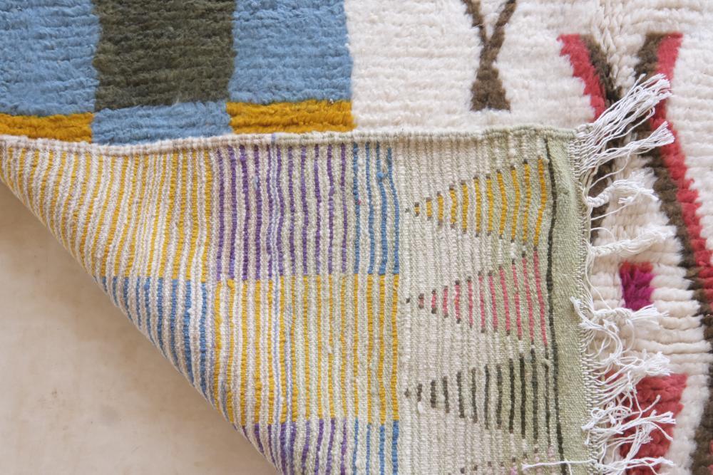 Colorful Boujad Wool Rug 9.8 x 6.7 ft / 300 x 207 cm - Surcoma
