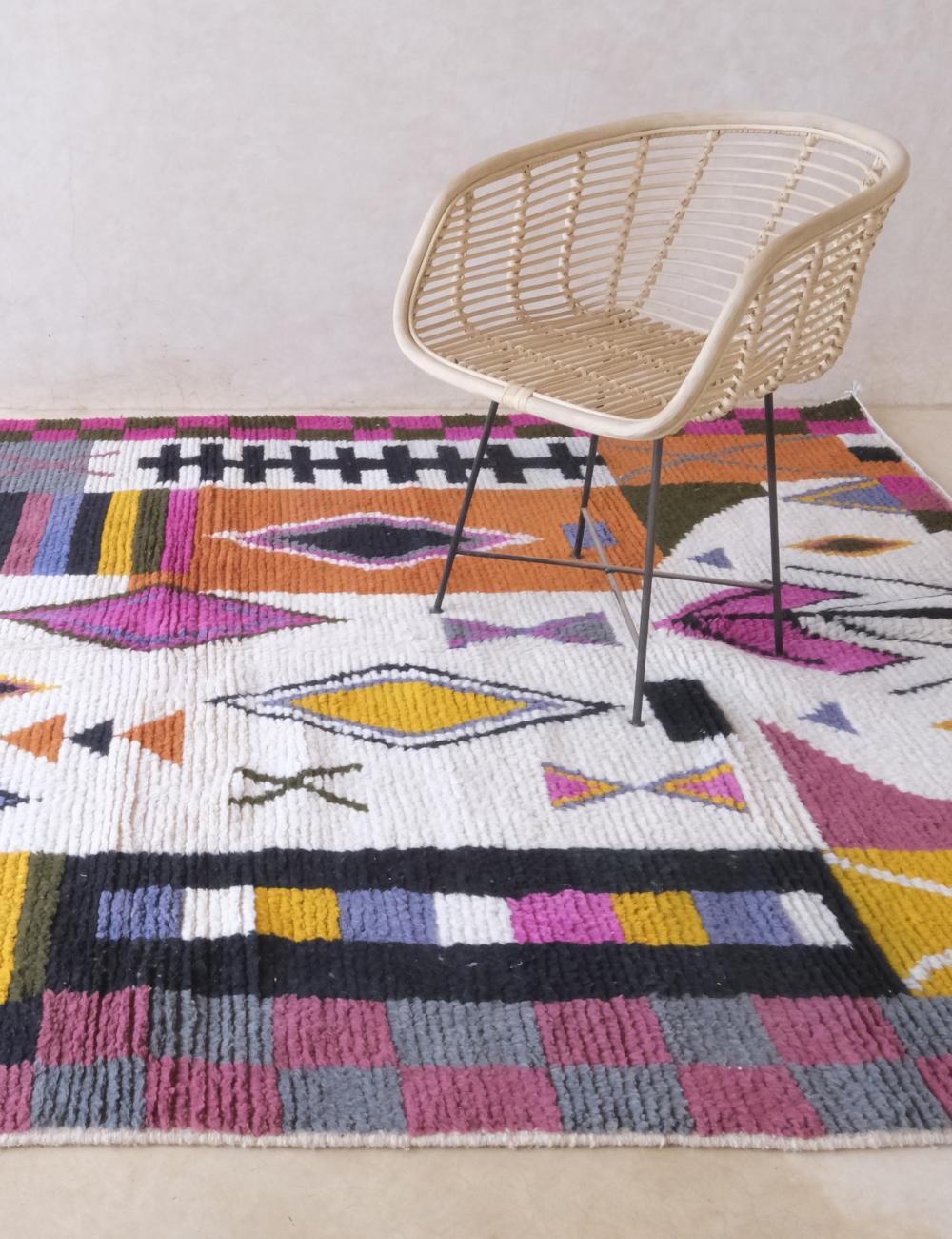 Moroccan Colorful Rug 9.7 x 6.7 ft / 295 x 207 cm - Surcoma
