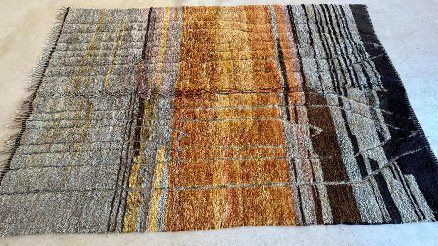 Moroccan Contemporary Wool Rug 10.6 x 7 ft / 322 x 215 cm - Surcoma
