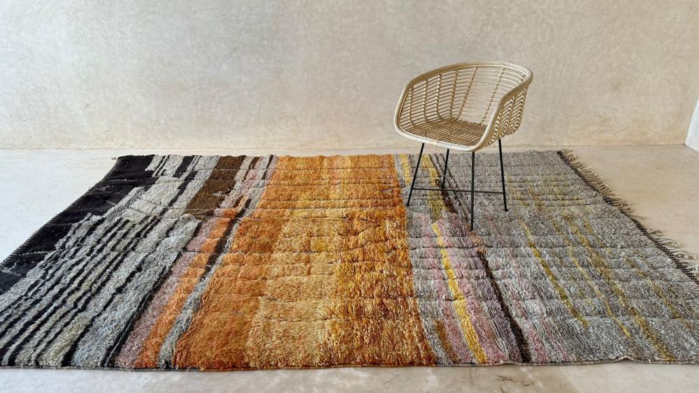 Moroccan Contemporary Wool Rug 10.6 x 7 ft / 322 x 215 cm - Surcoma