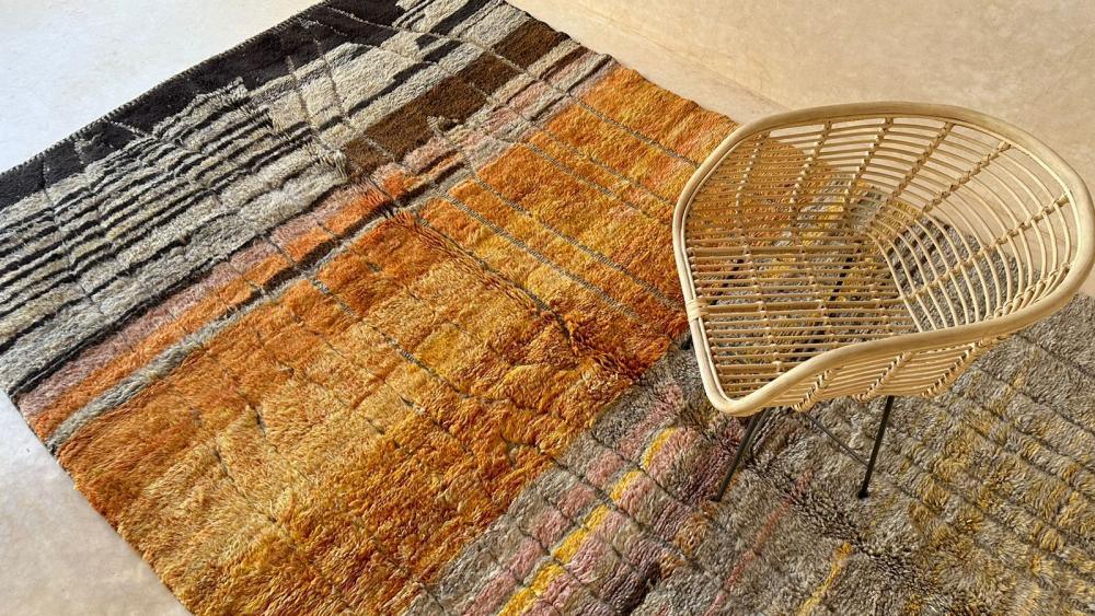 Moroccan Contemporary Wool Rug 10.6 x 7 ft / 322 x 215 cm - Surcoma