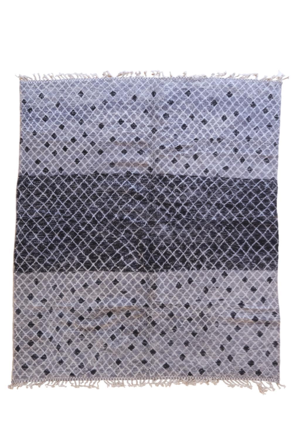 Moroccan Contemporary Gray Rug 9.9 x 8 ft / 302 x 246 cm - Surcoma