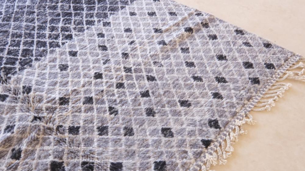 Moroccan Contemporary Gray Rug 9.9 x 8 ft / 302 x 246 cm - Surcoma