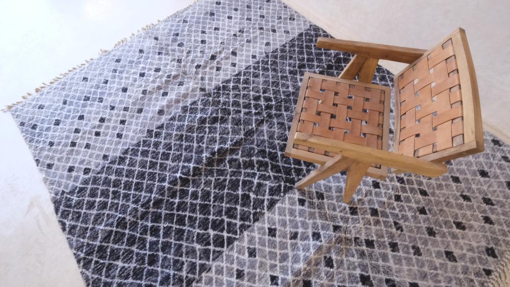 Moroccan Contemporary Gray Rug 9.9 x 8 ft / 302 x 246 cm - Surcoma