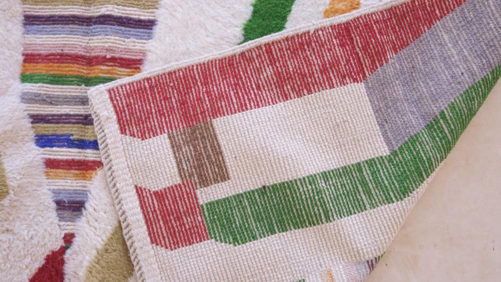 Moroccan Contemporary Wool Rug 11.2 x 8.1 ft / 341 x 247 cm - Surcoma