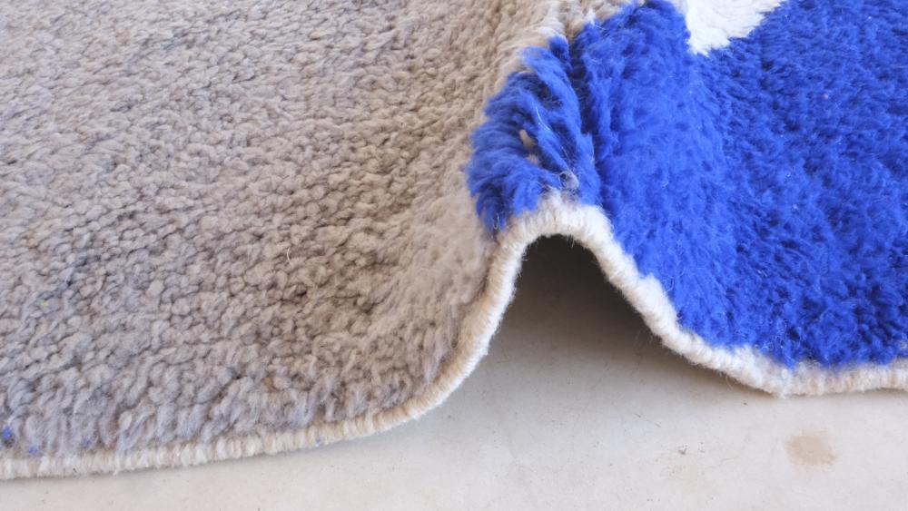 Moroccan Contemporary Wool Rug 7.8 x 7.1 ft / 239 x 219 cm - Surcoma