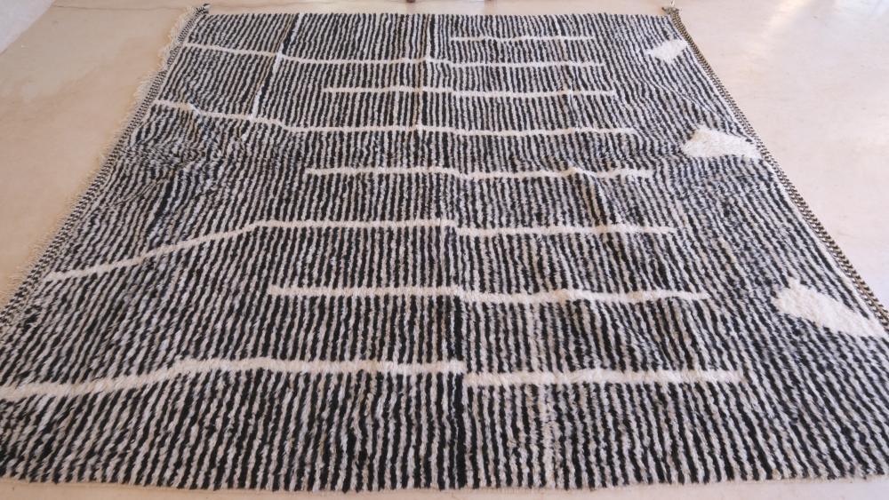 Custom Moroccan Contemporary Wool Rug - Surcoma