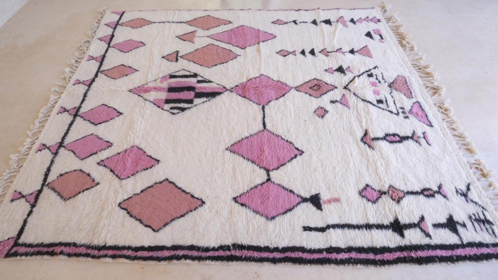 Moroccan Contemporary Wool Rug 9.9 x 8.2 ft / 303 x 251 cm - Surcoma