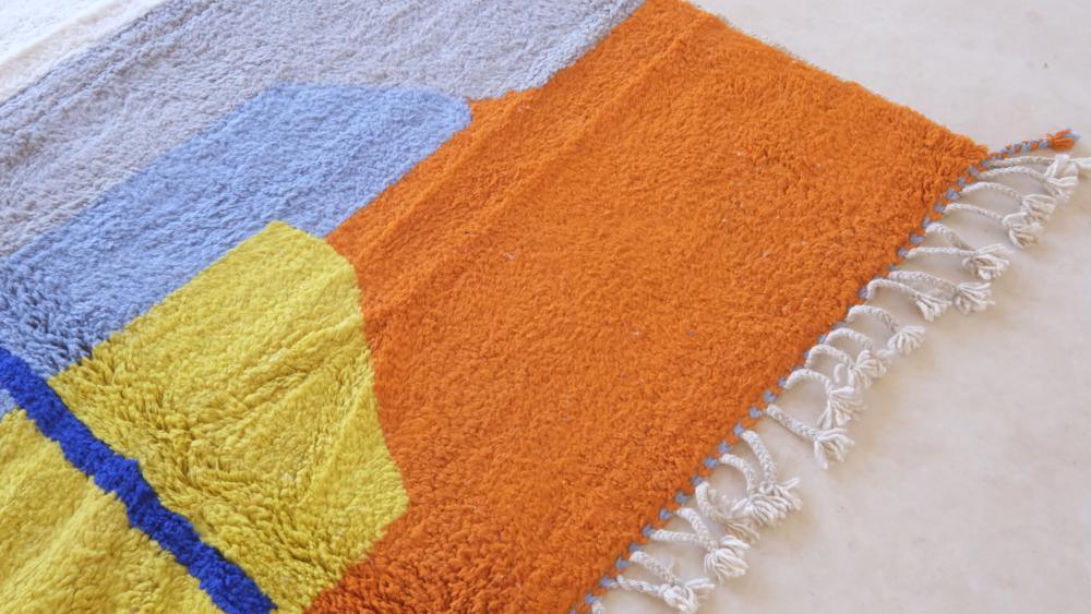 Moroccan Contemporary Wool Rug 7.8 x 7.1 ft / 239 x 219 cm - Surcoma