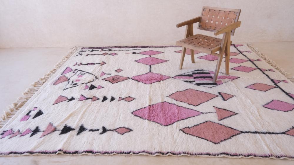 Moroccan Contemporary Wool Rug 9.9 x 8.2 ft / 303 x 251 cm - Surcoma