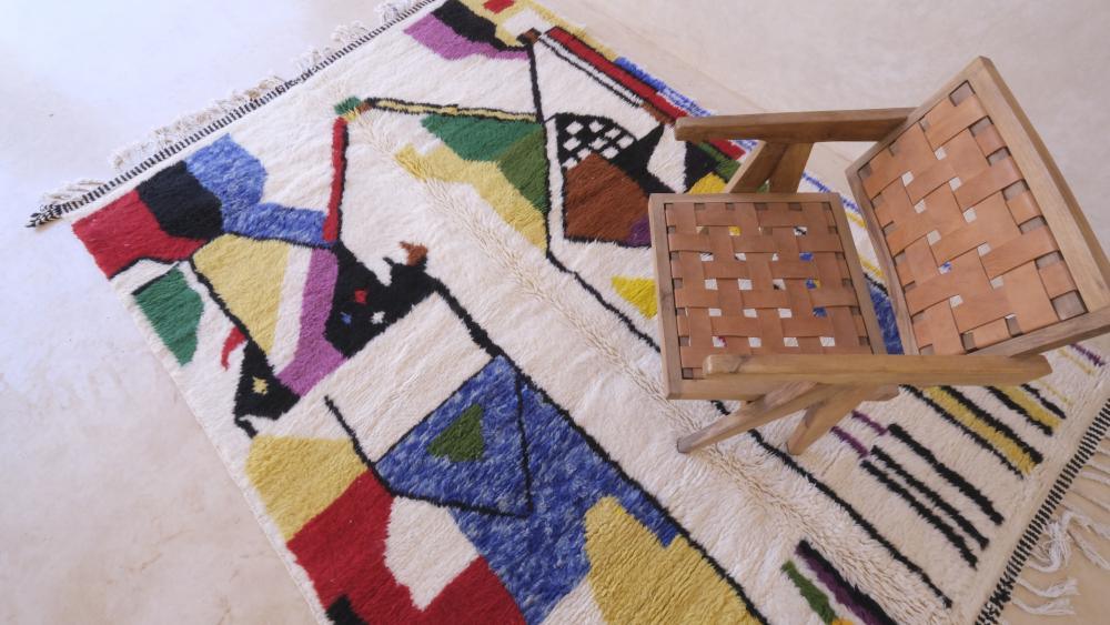 Moroccan Contemporary Wool Rug 9.5 x 6.6 ft / 289 x 203 cm - Surcoma