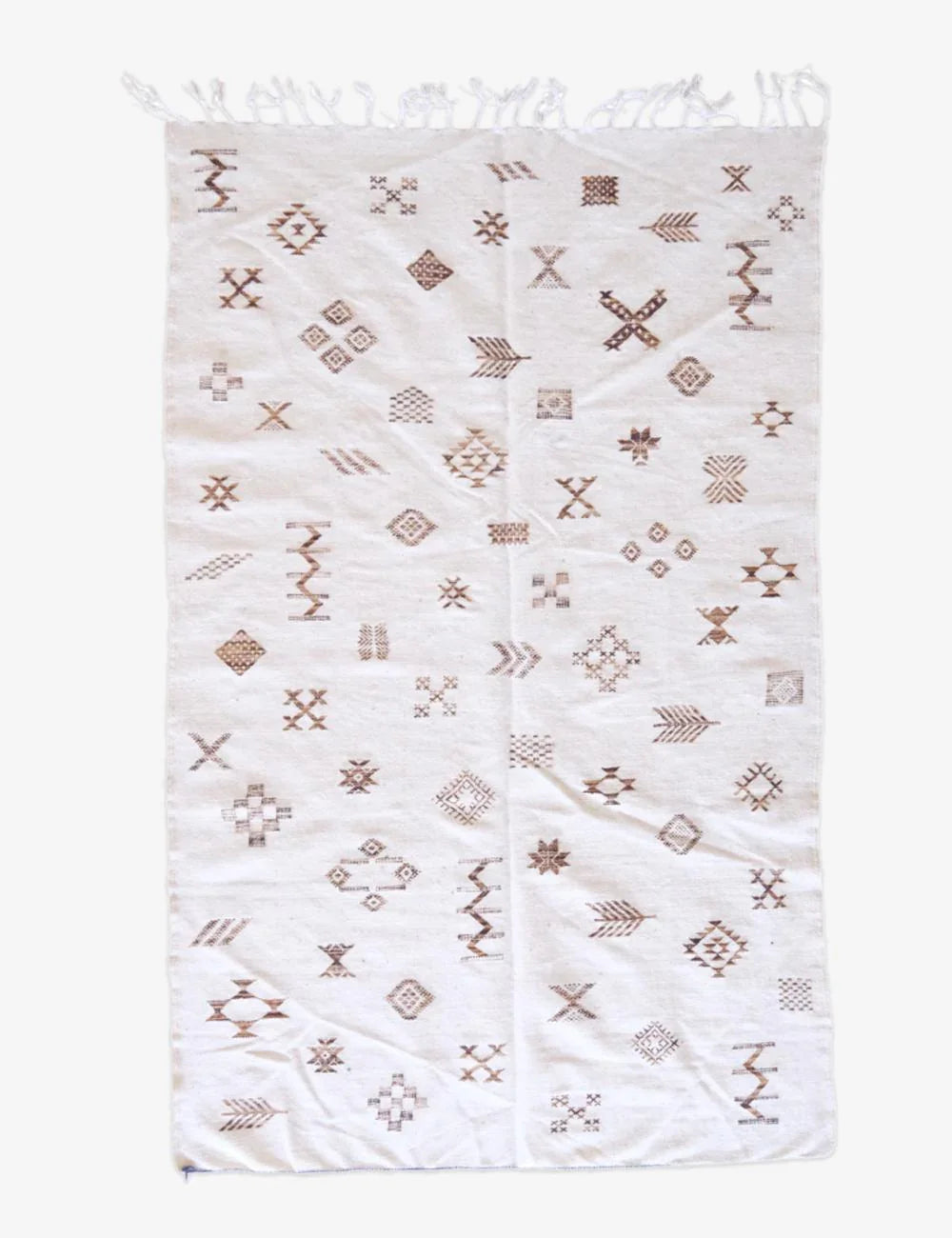 Moroccan Flatwoven Kilim Zanafi 8 x 4.7 ft / 243 x 146 cm - Surcoma
