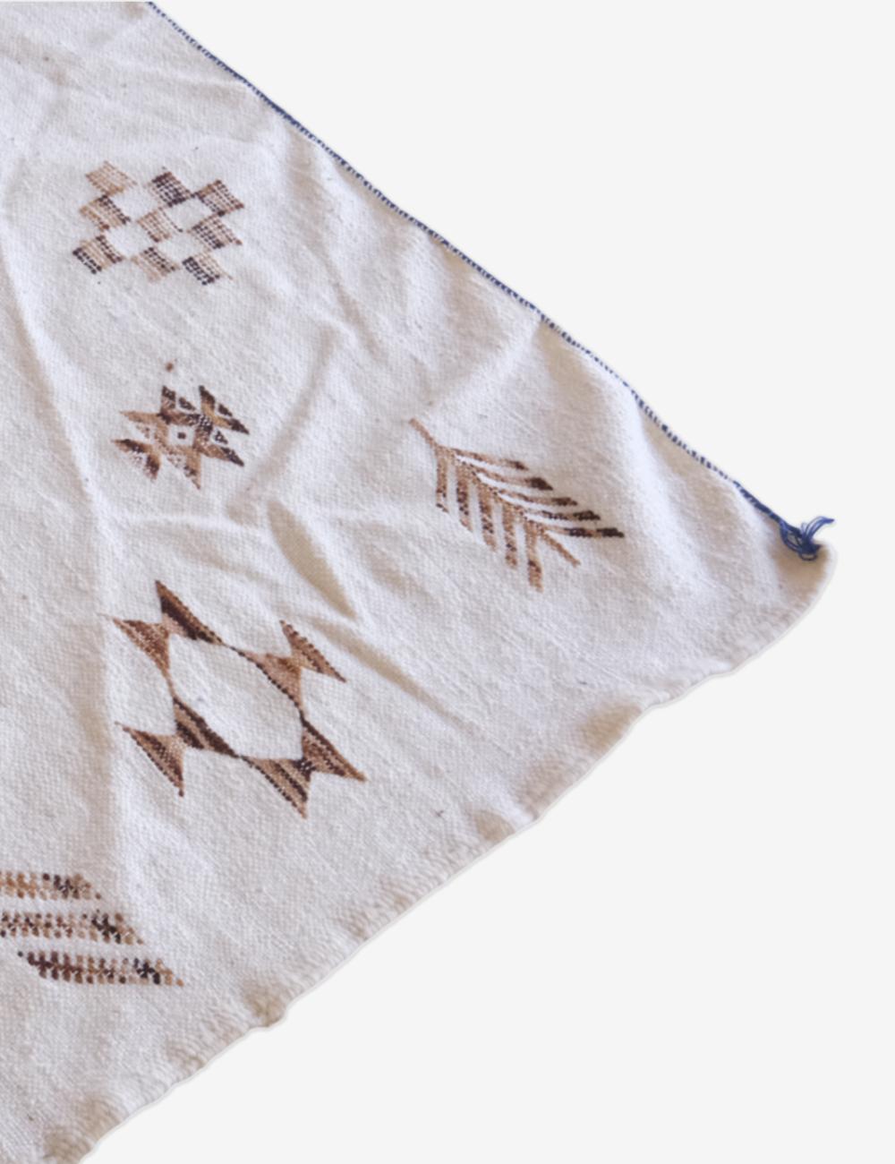 Moroccan Flatwoven Kilim Zanafi 8 x 4.7 ft / 243 x 146 cm