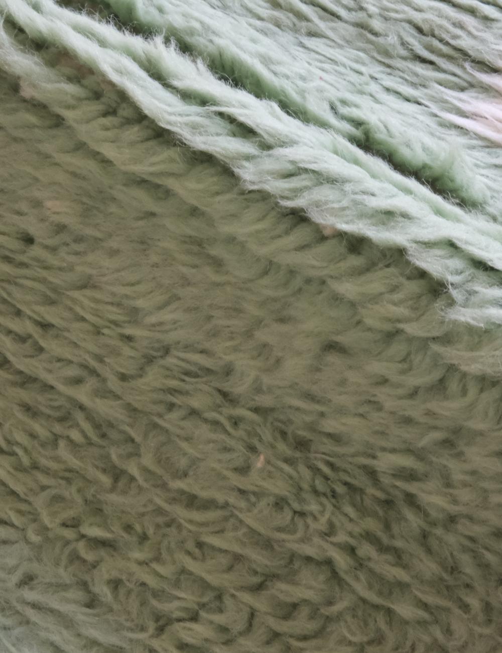 Moroccan Green Wool Rug 9.4 x 8 Ft / 287 x 246 cm - Surcoma