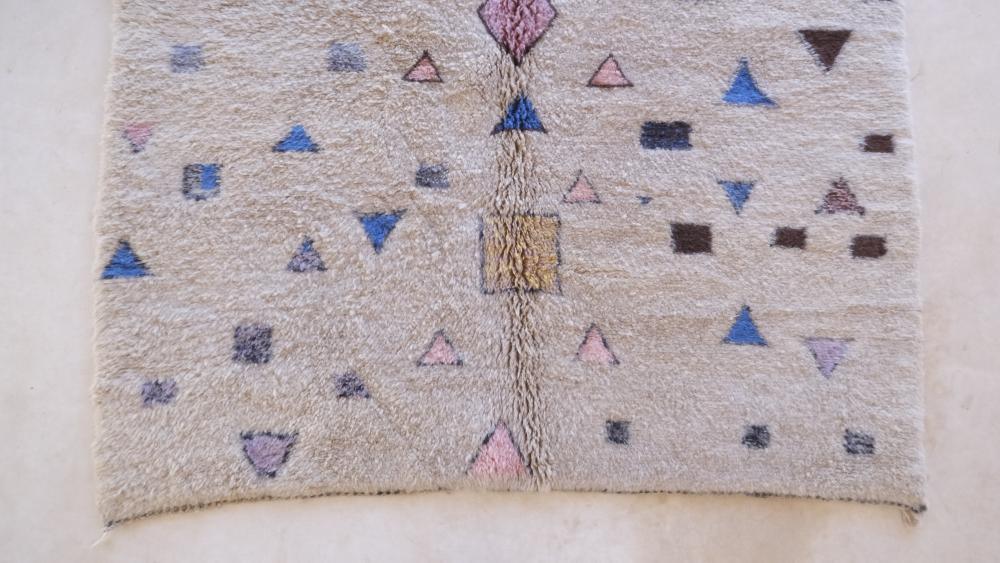 Moroccan Modern Beni MRirt Rug 8.4 x 5.6 ft / 255 x 173 cm - Surcoma