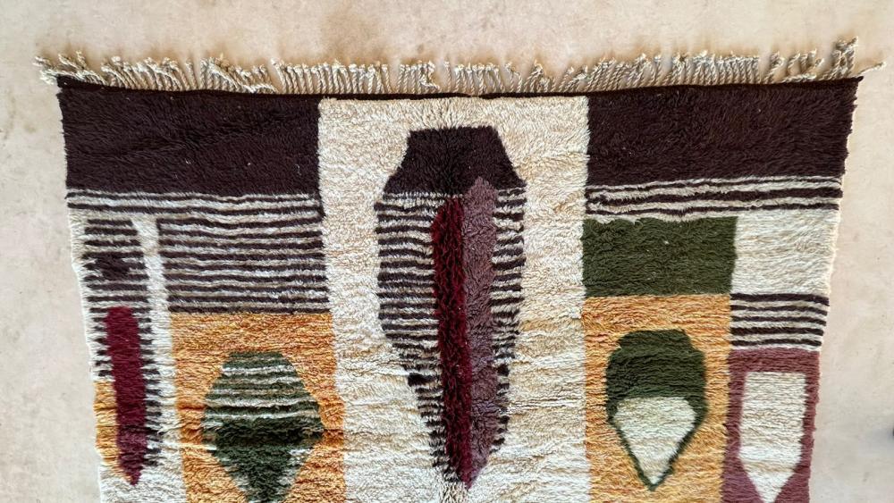 Moroccan Modern Beni MRirt Rug 9.6 x 7 ft / 292 x 216 cm - Surcoma