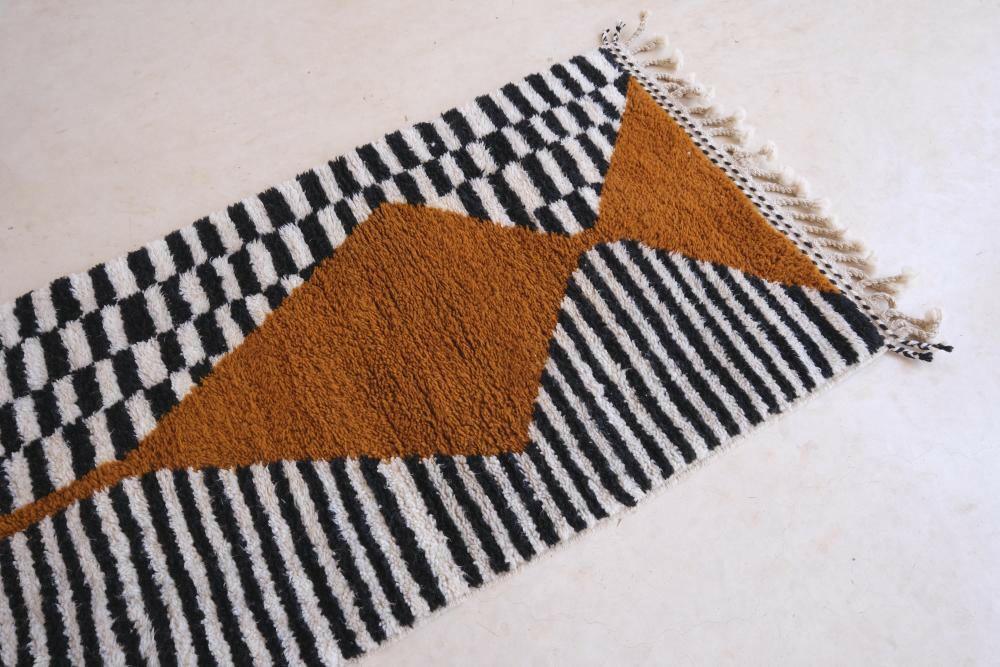 Custom Moroccan Modern Hallway Runner Rug - Surcoma