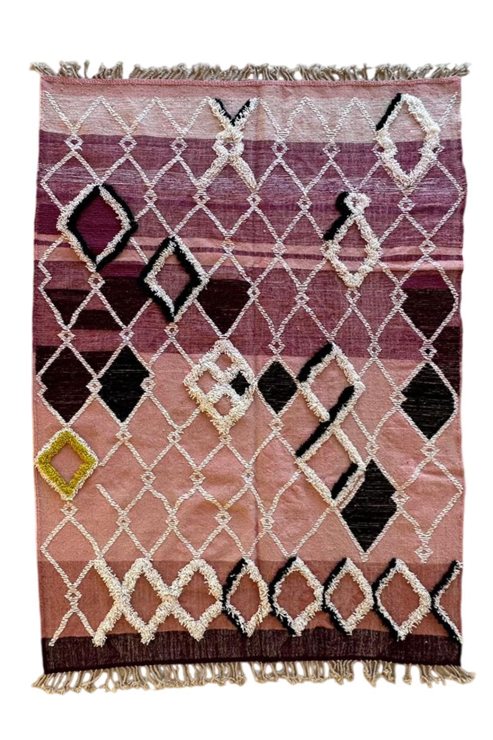 Moroccan Modern Kilim Rug 9.5 x 6.7 ft / 289 x 206 cm - Surcoma