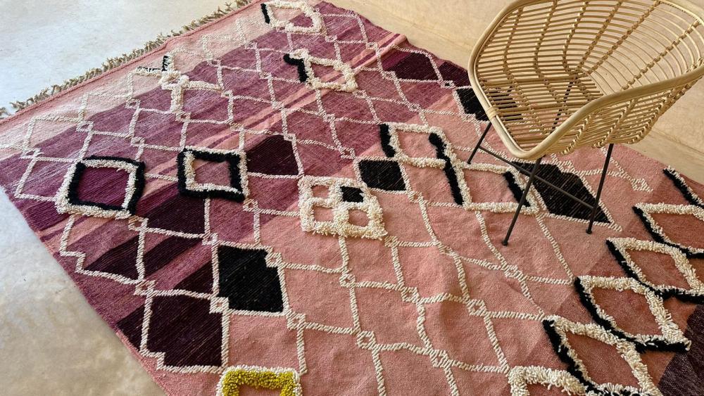 Moroccan Modern Kilim Rug 9.5 x 6.7 ft / 289 x 206 cm - Surcoma