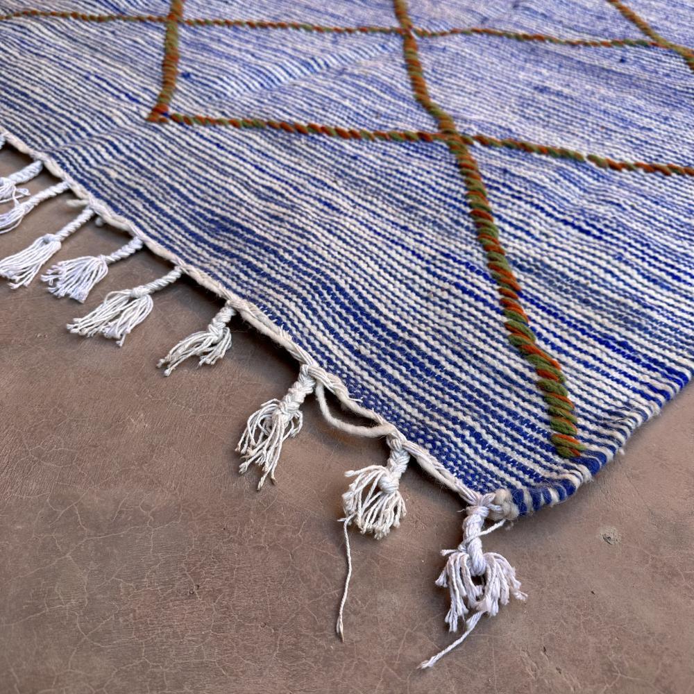 Moroccan Modern Small Kilim Rug 5.1 x 3.4 ft / 155 x 104 cm - Surcoma