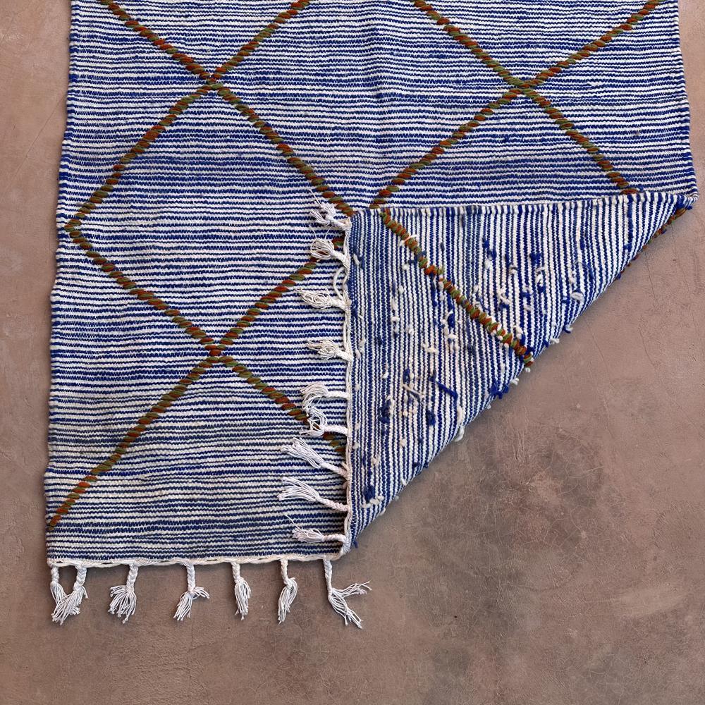 Moroccan Modern Small Kilim Rug 5.1 x 3.4 ft / 155 x 104 cm - Surcoma