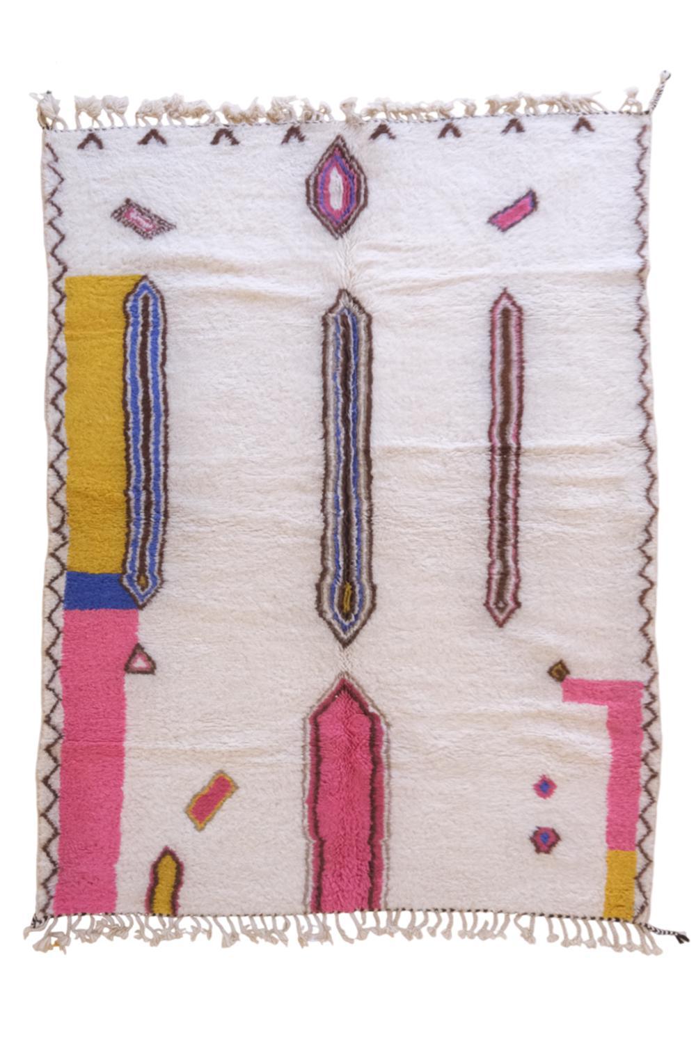 Moroccan Modern Wool Rug 9.4 x 6.9 ft / 286 x 211 cm - Surcoma
