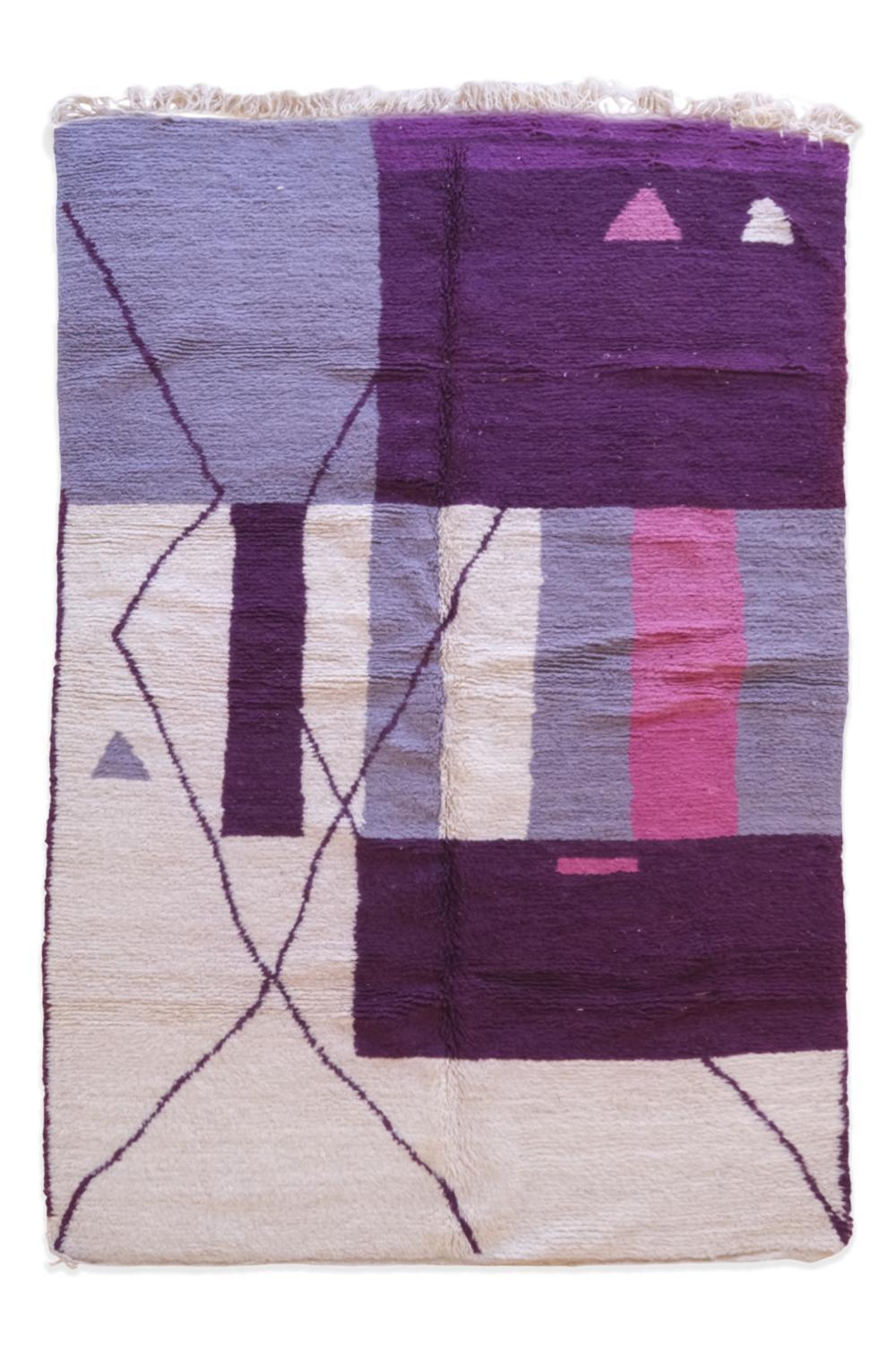 Moroccan Modern Wool Rug 10.2 x 6.5 ft / 310 x 200 cm - Surcoma