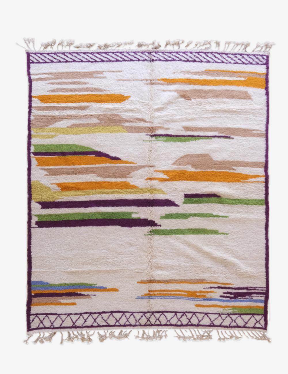Moroccan Modern Wool Rug 10 x 8.3 ft / 306 x 254 cm - Surcoma
