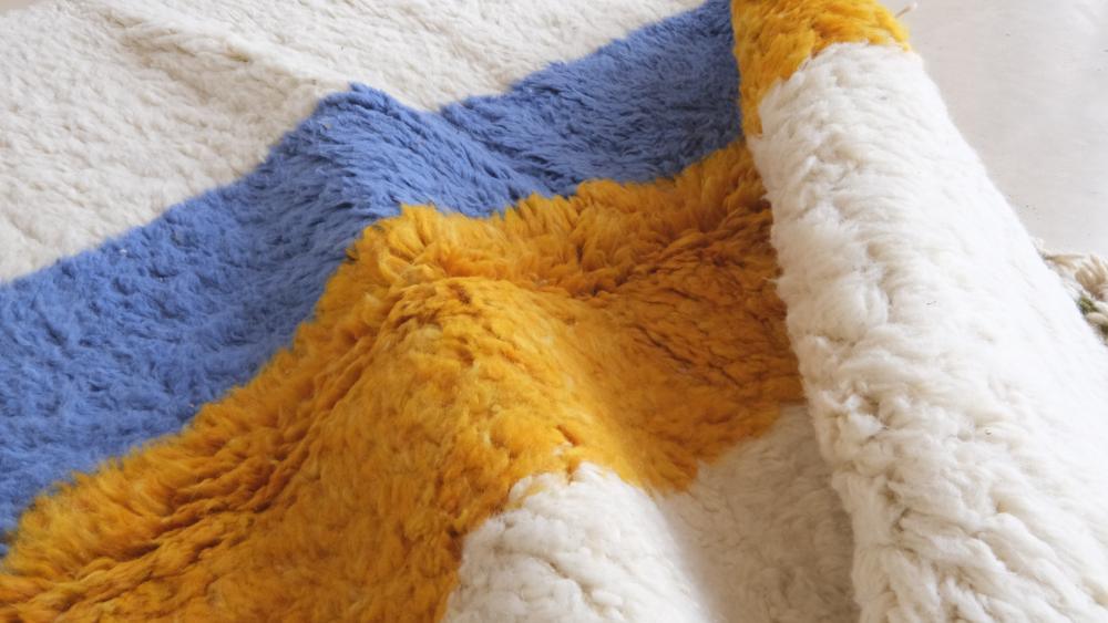 2020s Moroccan Modern Wool Rug 8 x 5.7 ft / 245 x 176 cm - Surcoma