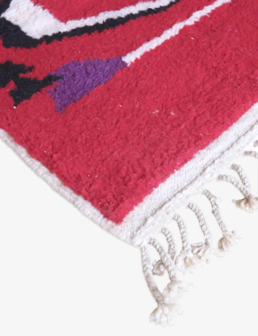 Red Moroccan Abstract Rug 9.7 x 8 ft / 295 x 245 cm - Surcoma