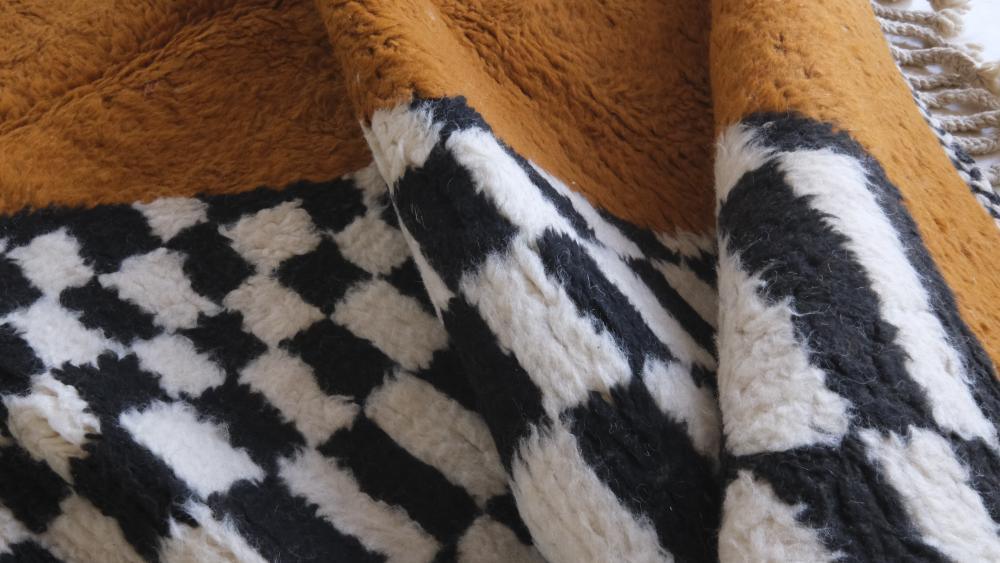 Moroccan Modern Wool Rug 8.8 x 6.9 ft / 268 x 212 cm - Surcoma