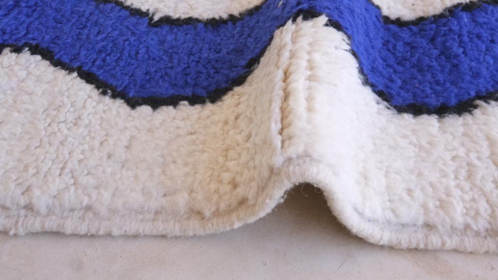 Blue Moroccan Modern Rug 9.6 x 6.5 ft / 293 x 200 cm - Surcoma