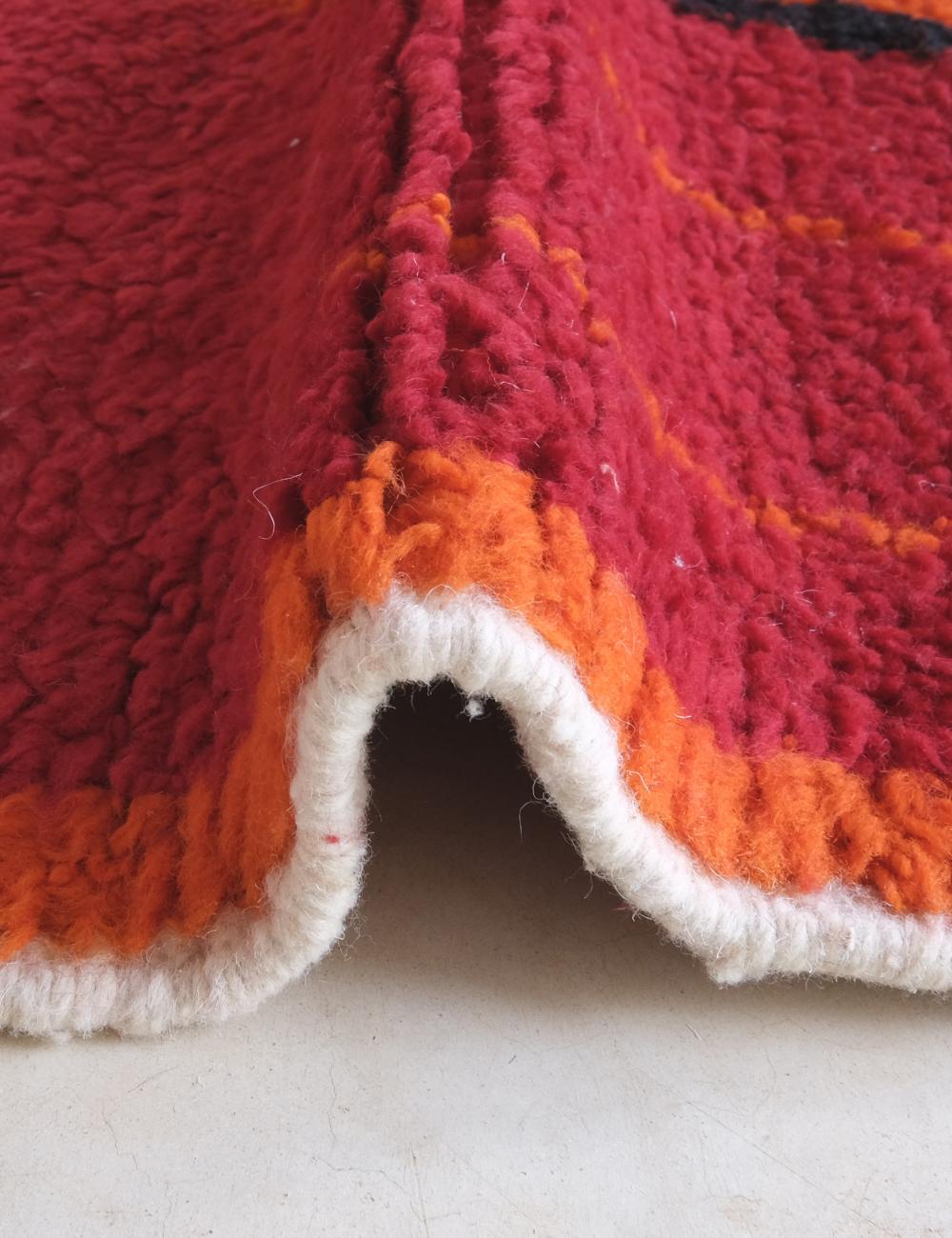 Red Moroccan Modern Wool Rug 9.8 x 8.3 ft / 298 x 254 cm