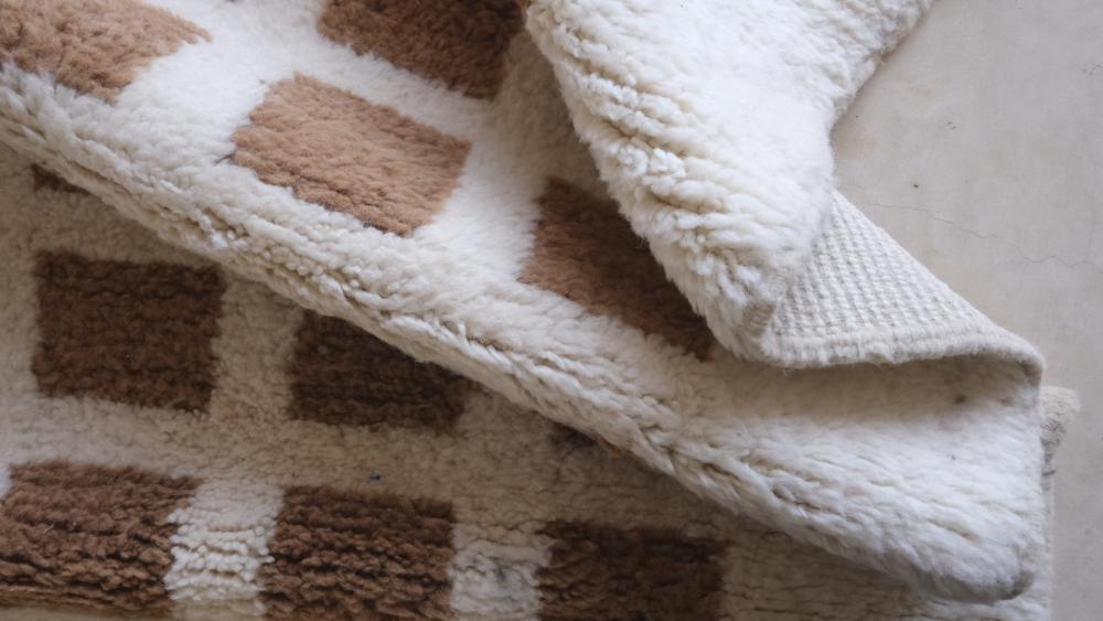 Moroccan Modern Wool Rug - 8.8 x 6.2 ft / 269 x 191 cm - Surcoma