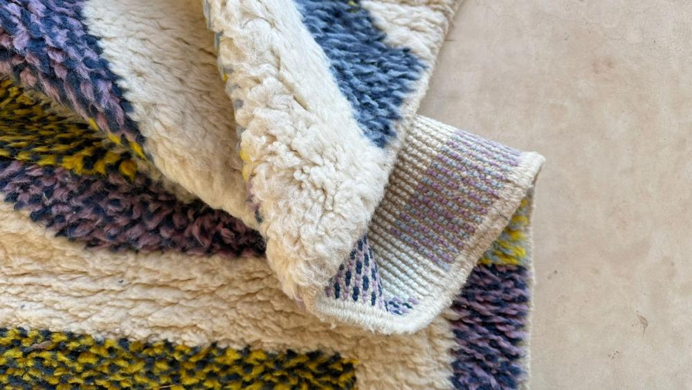 Moroccan Modern Wool Rug 9.6 x 6.4 ft / 294 x 197 cm - Surcoma