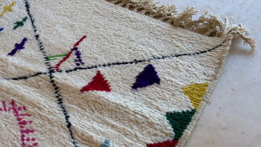 Moroccan Boujaad Modern Wool Rug 9.8 x 7.4 ft / 298 x 228 cm - Surcoma