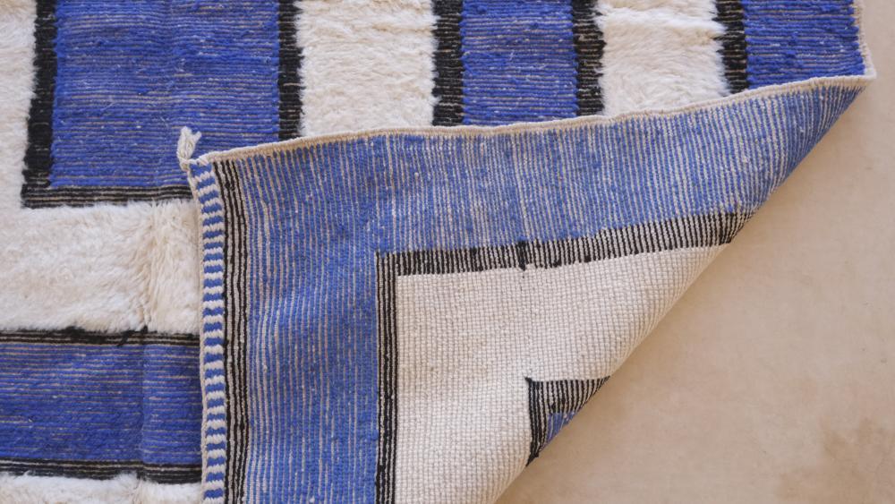 Moroccan Modern Wool Rug 8.1 x 7.6 ft / 247 x 233 cm - Surcoma