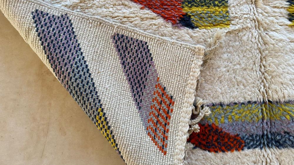 Moroccan Modern Wool Rug 9.6 x 6.4 ft / 294 x 197 cm - Surcoma